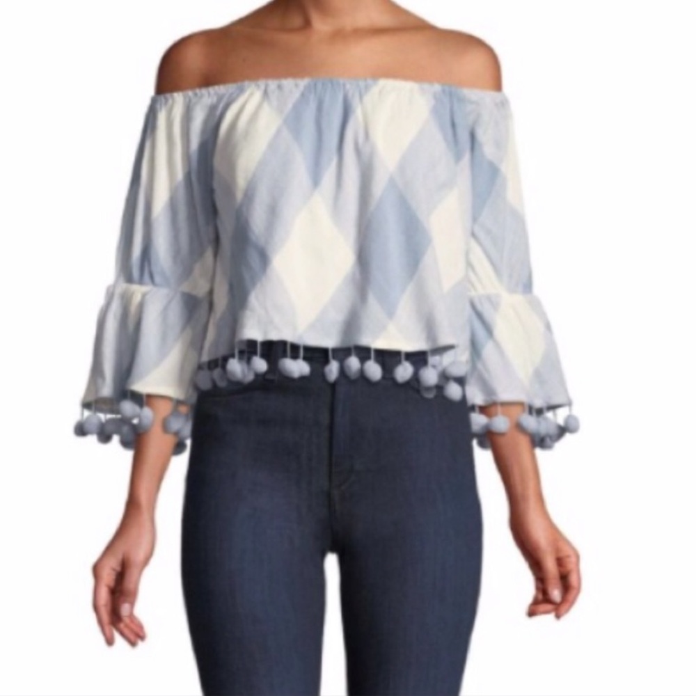 Tularosa off the shoulder boho top revolve